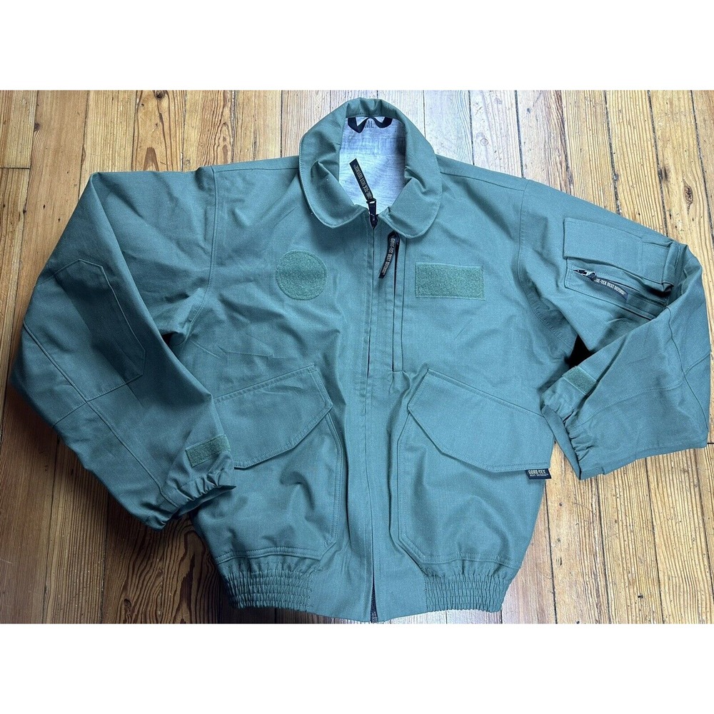 Military Propper Nomex Gore-Tex Green Outer Shell Jacket MEDIUM‎ LONG 4631-04-11